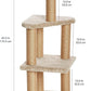 Cat Tree - Indoor Cat & Kittens Multi-Level Climbing Activity Tower with Scratching Posts, Large (45.9"H) - Beige